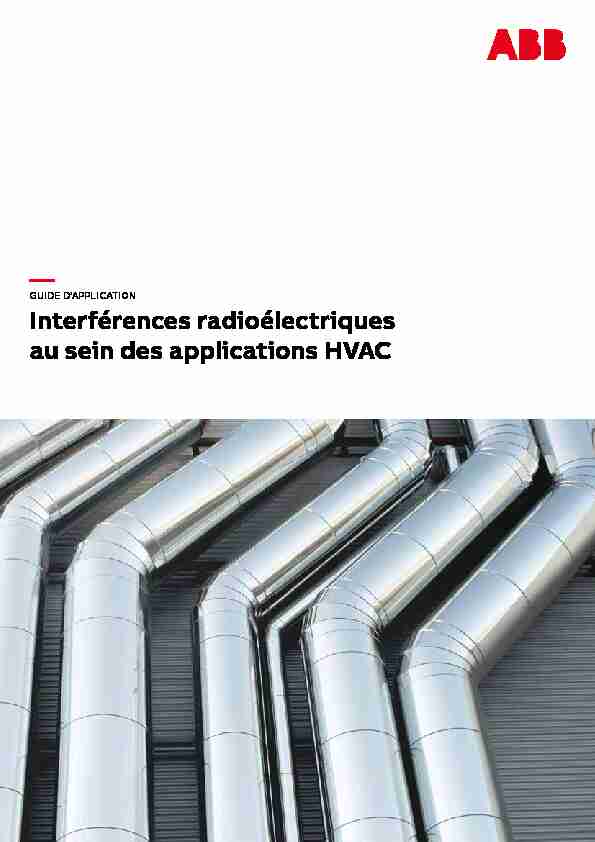 — Interférences radioélectriques au sein des applications HVAC
