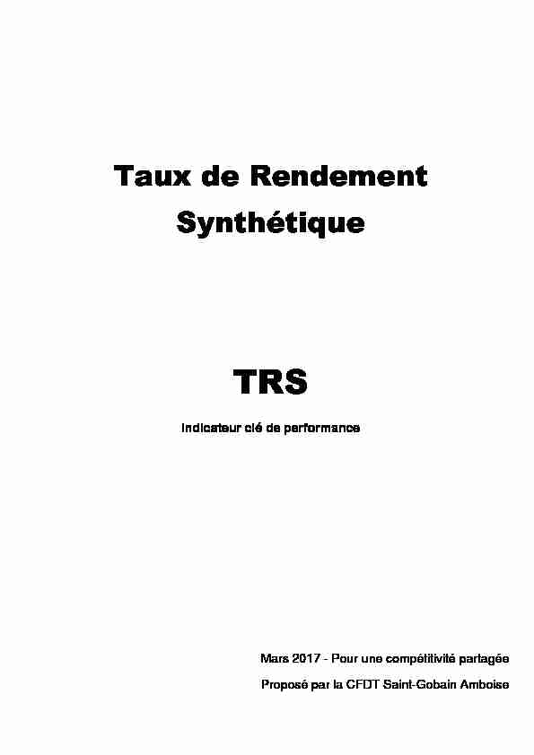 [PDF] Taux de Rendement Synthétique