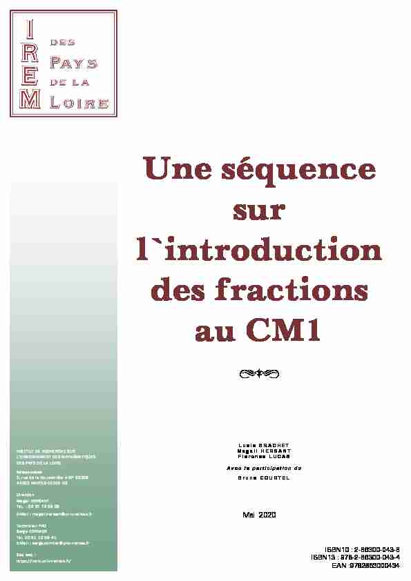 Une séquence sur lintroduction des fractions au CM1