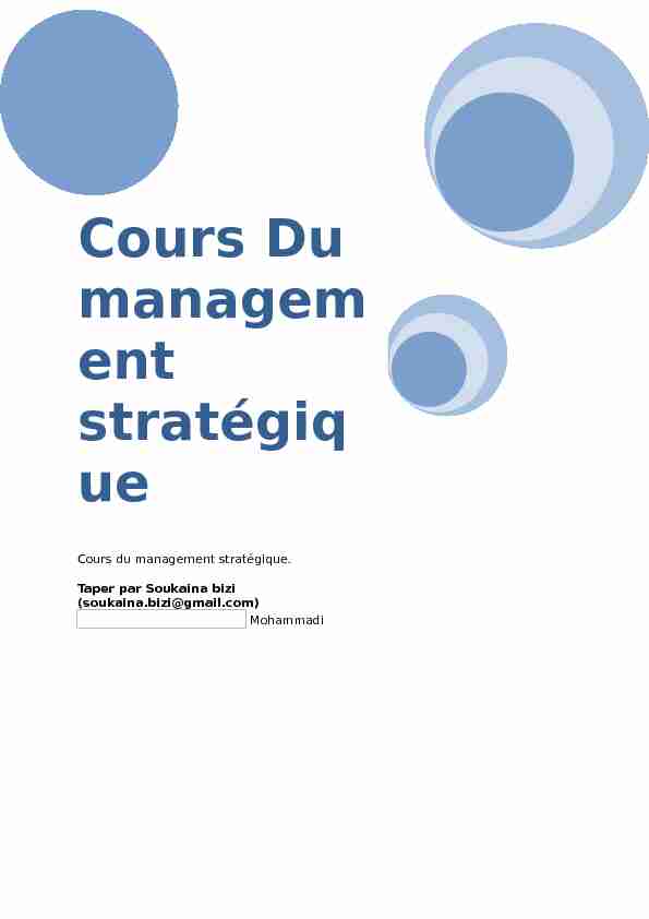 [PDF] Cours Du management stratégique - cloudfrontnet
