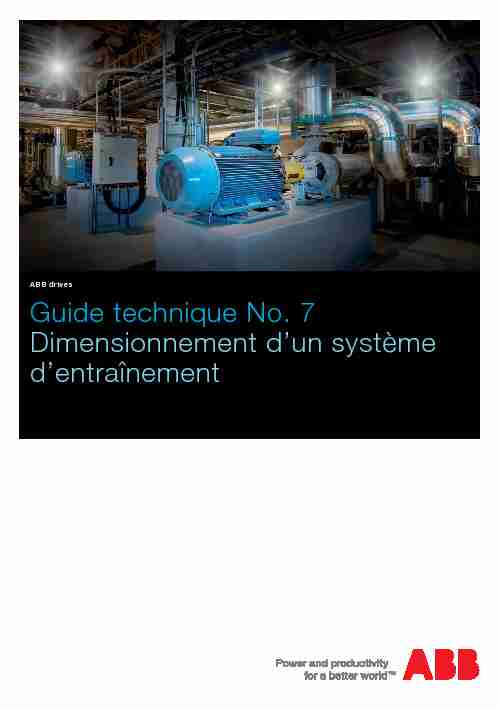 Guide technique No. 7 - Dimensionnement dun système d