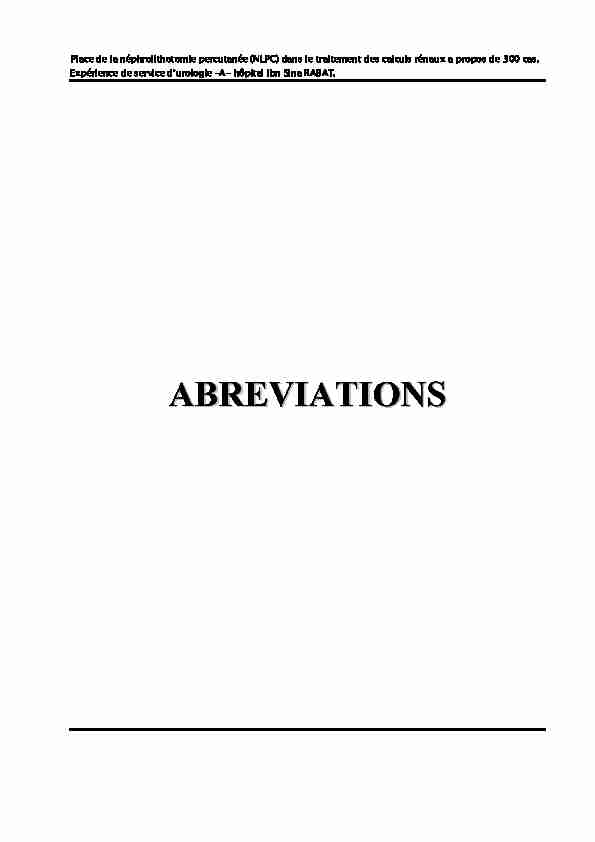 ABREVIATIONS - mcoursnet