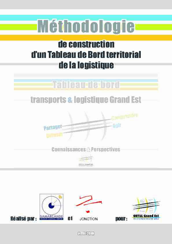 [PDF] Méthodologie de construction du Tableau de Bord - ORT&L