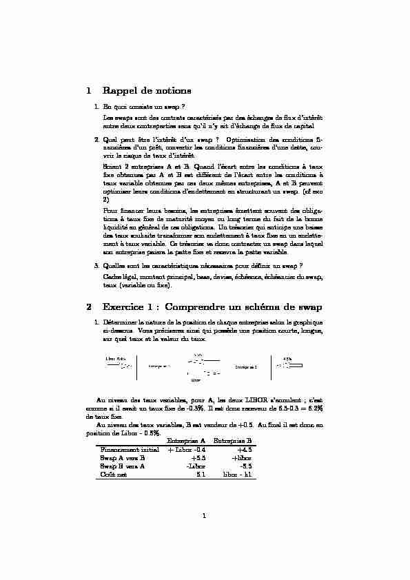 [PDF] 1 Rappel de notions 2 Exercice 1 : Comprendre un schéma de swap
