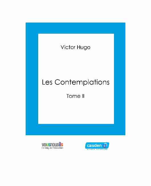 Les Contemplations - Tome II