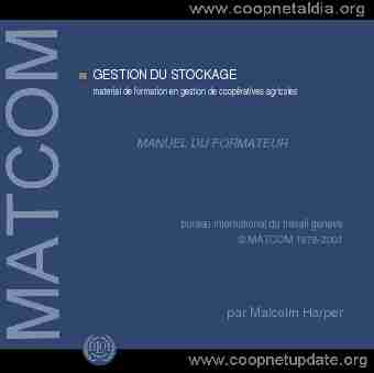 [PDF] GESTION DU STOCKAGE par Malcolm Harper - ILO