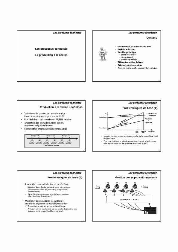[PDF] Les processus connectés La production à la chaîne  - e-Preludecom