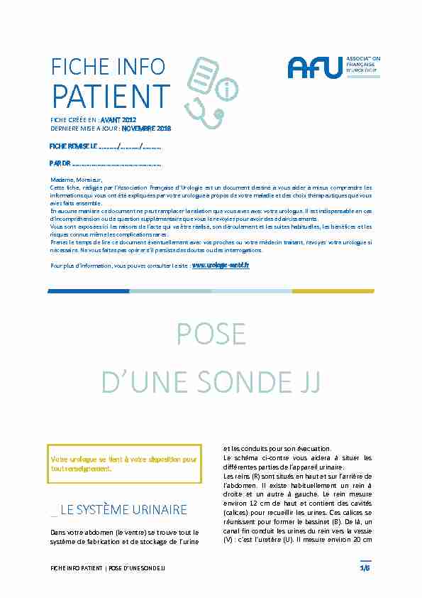 [PDF] fiche info - patient - Urofrance