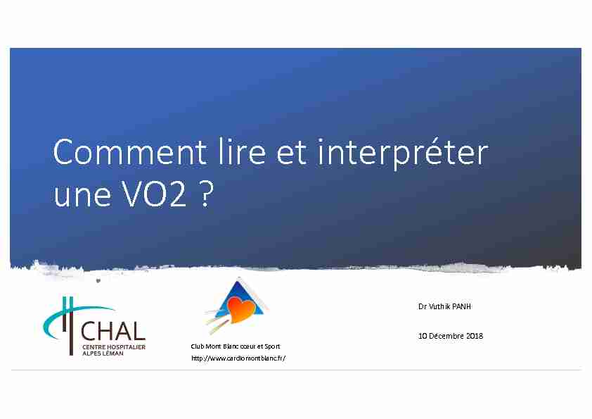 [PDF] Comment lire et interpréter une VO2 ? - Club Mont Blanc