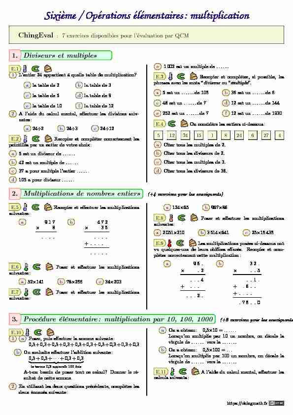 351mentaires : multiplication - ChingAtome