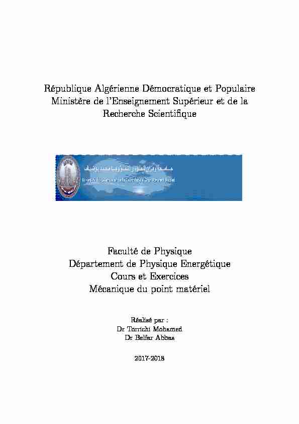 [PDF] République Algérienne Démocratique et Populaire  - USTO