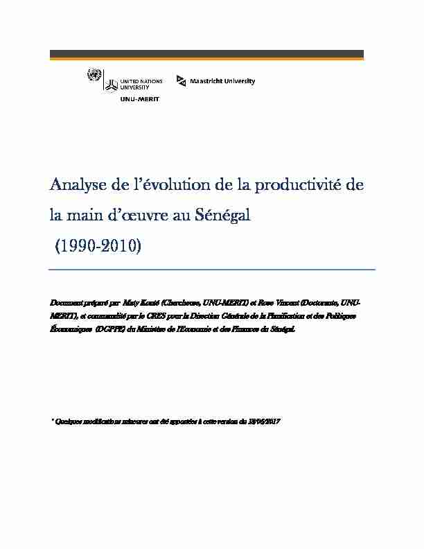[PDF] Analyse de lévolution de la productivité de la main d  - UNU-MERIT