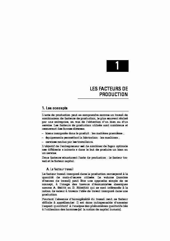 LES FACTEURS DE PRODUCTION - editions-ellipsesfr