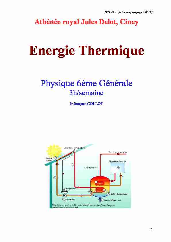 [PDF] 6G3 - Energie thermique