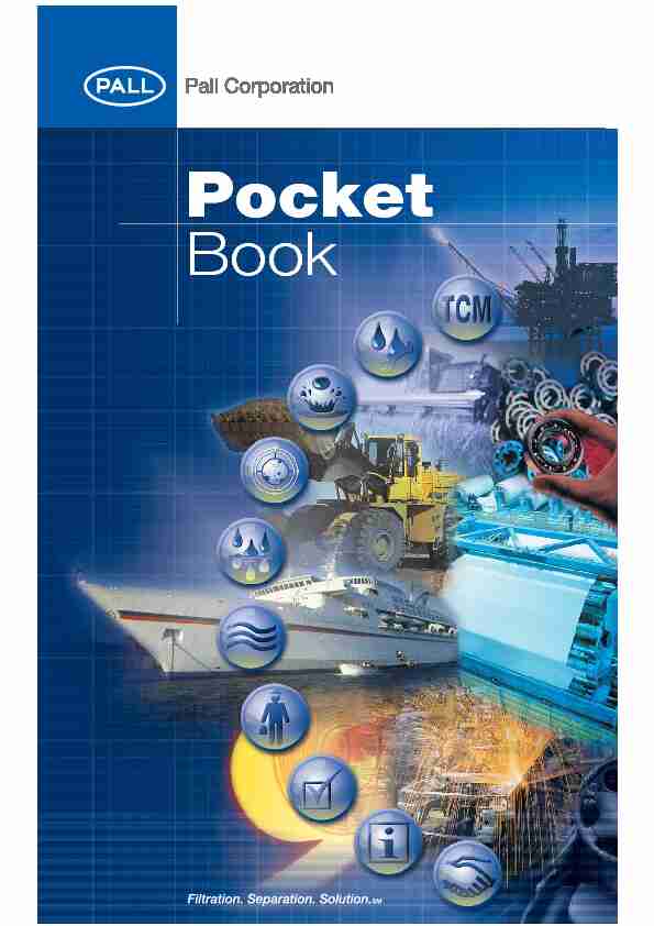 POCKET BOOK (French):IMPOCKETFR - Pall Corporation