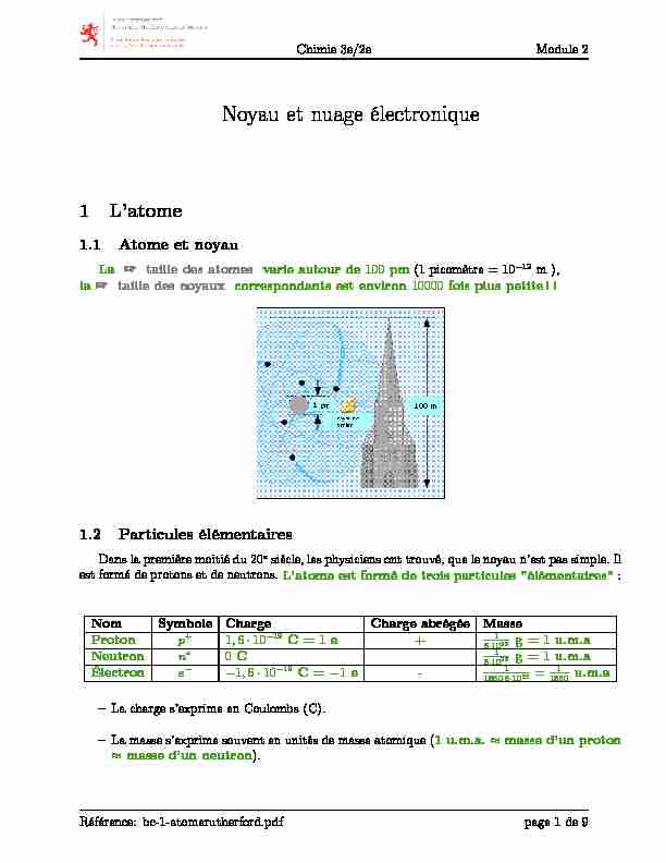 [PDF] Noyau et nuage électronique - Meine Mathe
