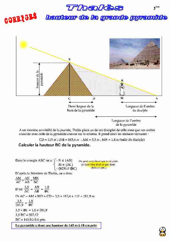 [PDF] Thalès hauteur pyramide exo et corr 09