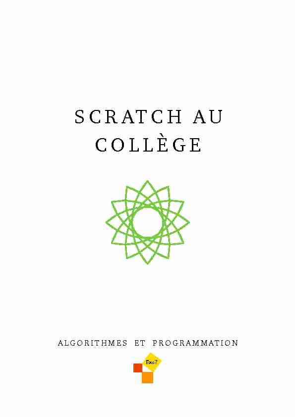 [PDF] Scratch au collège - Exo7 - Cours de mathématiques