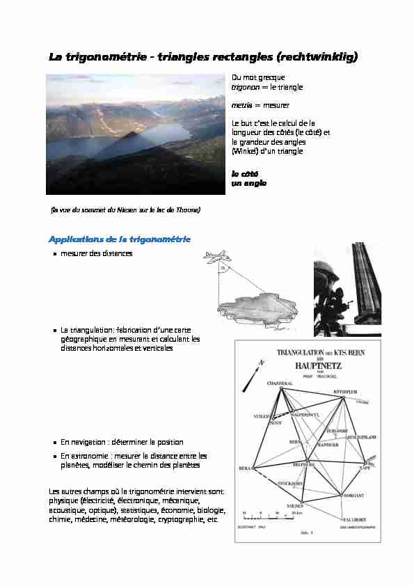 [PDF] Trigonométrie dans le triangle rectangle