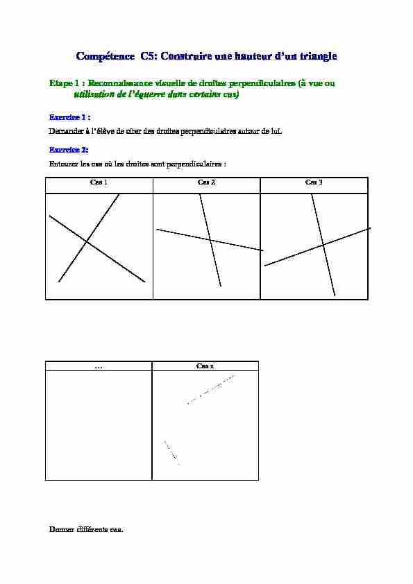 [PDF] Compétence C5: Construire une hauteur dun triangle