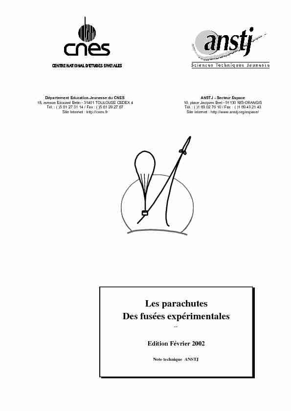 [PDF] Les parachutes Des fusées expérimentales