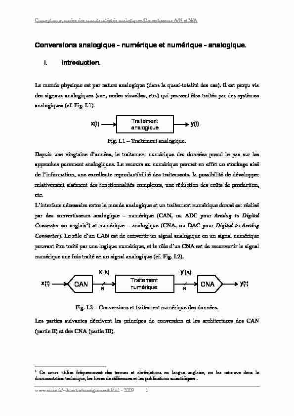 [PDF] Conversions analogique - numérique et numérique - analogique