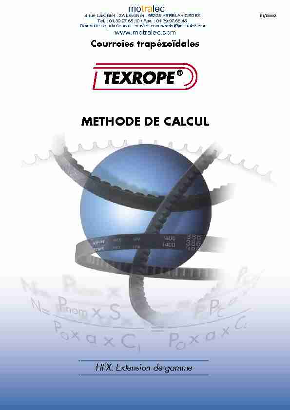 [PDF] METHODE DE CALCUL - Motralec