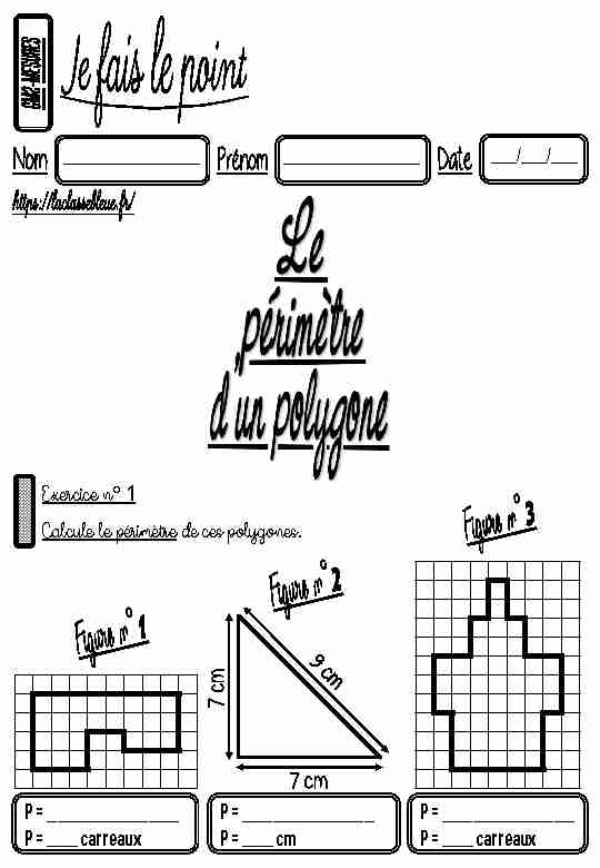 [PDF] Mesures Le périmètre dun polygone