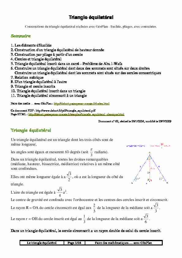 [PDF] Triangle équilatéral