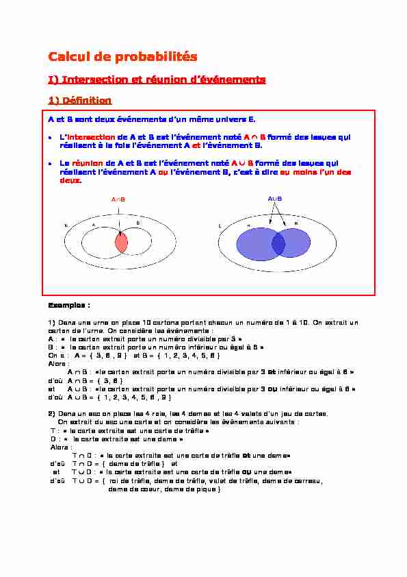 [PDF] Seconde - Calcul de probabilités - Apimaths