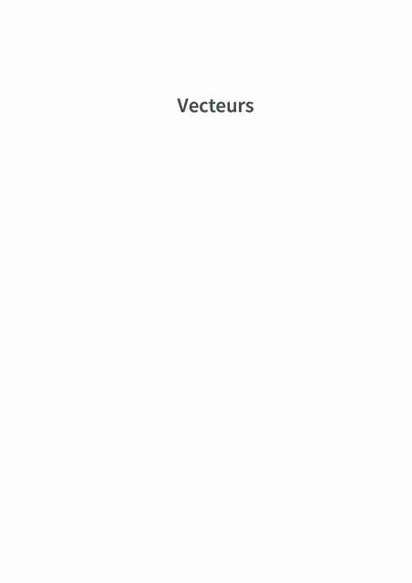 [PDF] Vecteurs