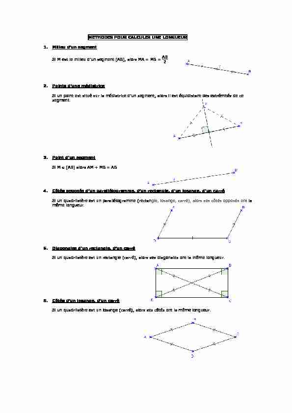 [PDF] méthodes calcul de longueur - Collège Anne de Bretagne