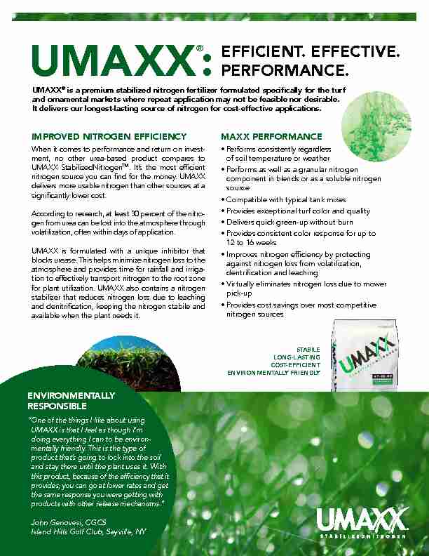 UMAXX EFFICIENT EFFECTIVE PERFORMANCE - Nutrite