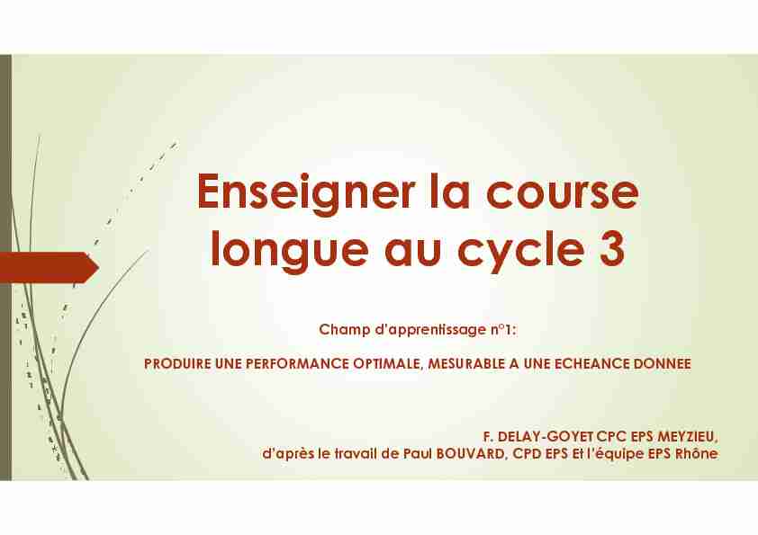 course longue cycle 3 FDG 2