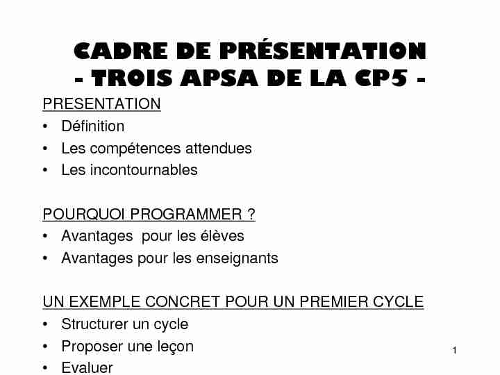 [PDF] CP5 Course en duree