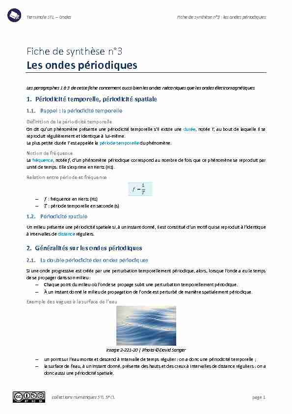 [PDF] Les ondes périodiques - collections numériques STL SPCL
