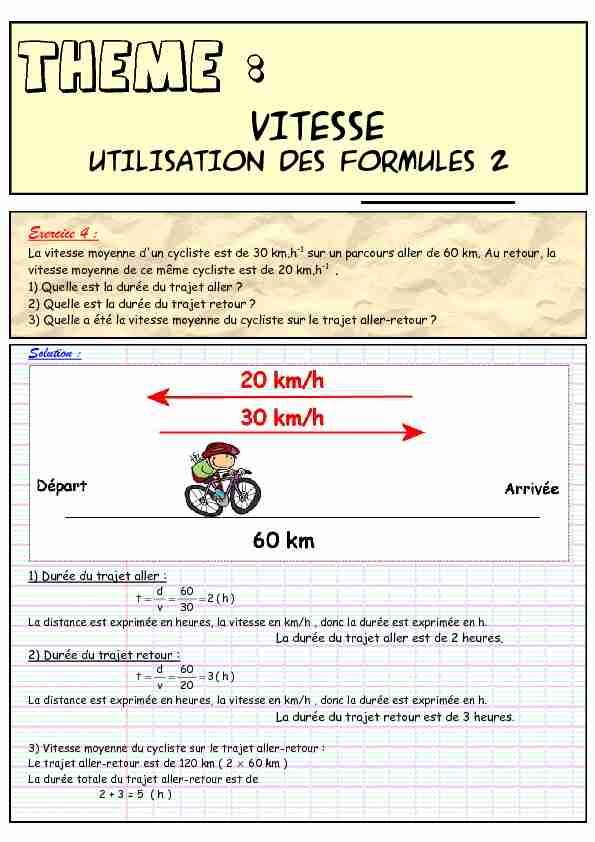 [PDF] Vitesse - Utilisation des formules 2