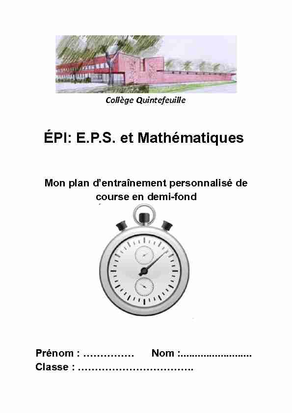 [PDF] ÉPI: EPS et Mathématiques - Collège Quintefeuille