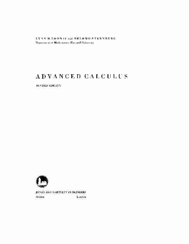 [PDF] Advanced Calculus