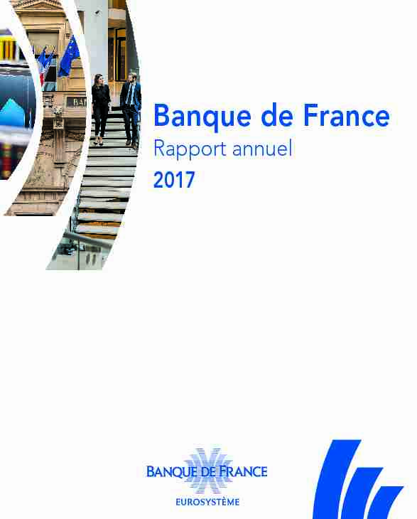 Rapport annuel 2017 - Banque de France