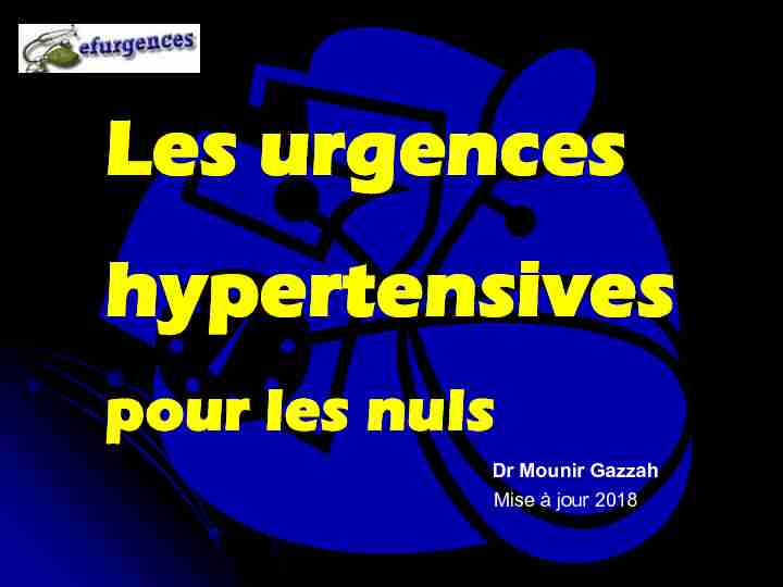 [PDF] Urgences hypertensives pour les nuls - EFurgences