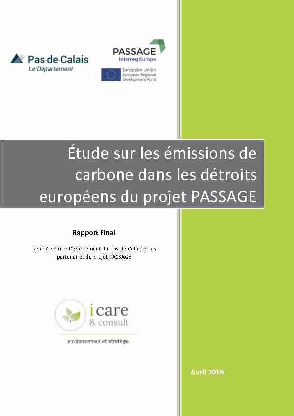 Étude sur les émissions de carbone dans les détroits européens du