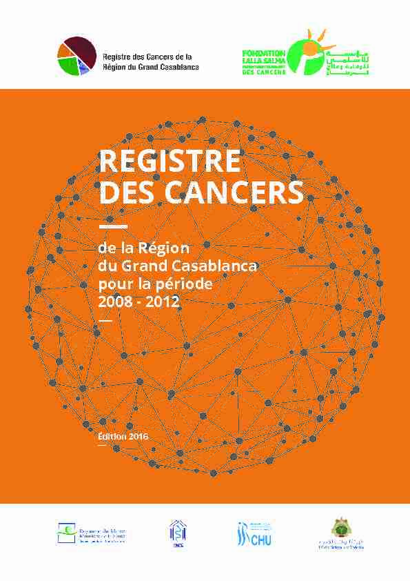 REGISTRE DES CANCERS —