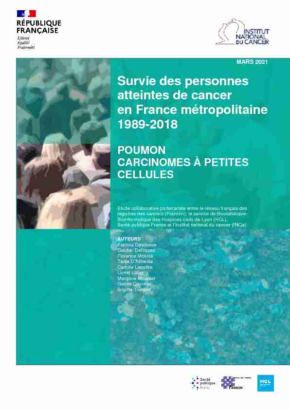 Survie des personnes atteintes de cancer en France métropolitaine
