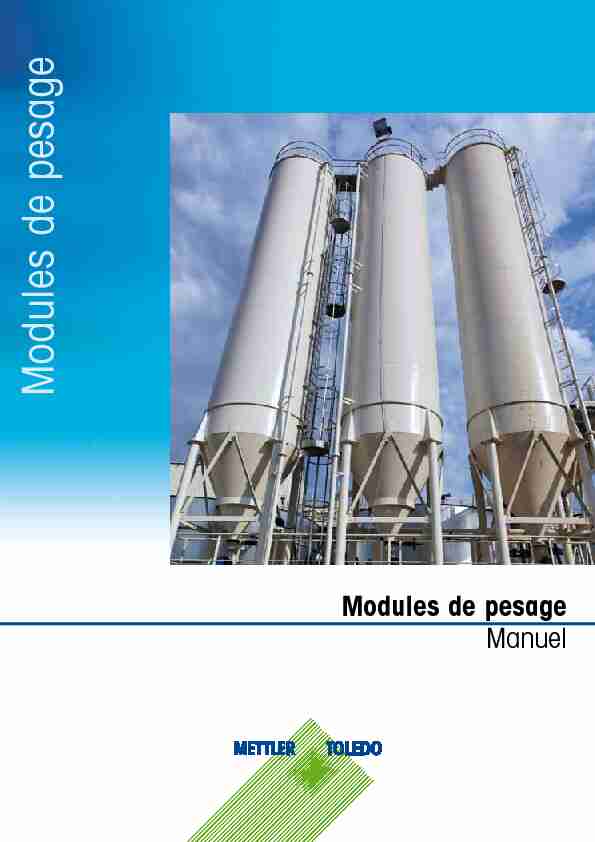 [PDF] Modules de pesage - Sepem permanent
