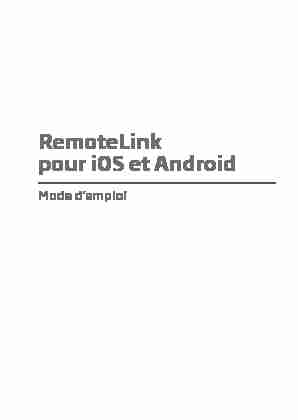 RemoteLink pour iOS et Android