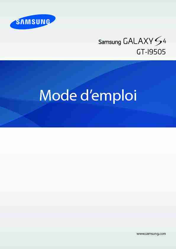 Notice Samsung Galaxy S4