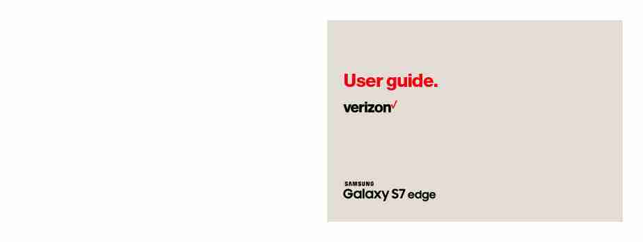 Samsung Galaxy S7 Edge G935V User Manual