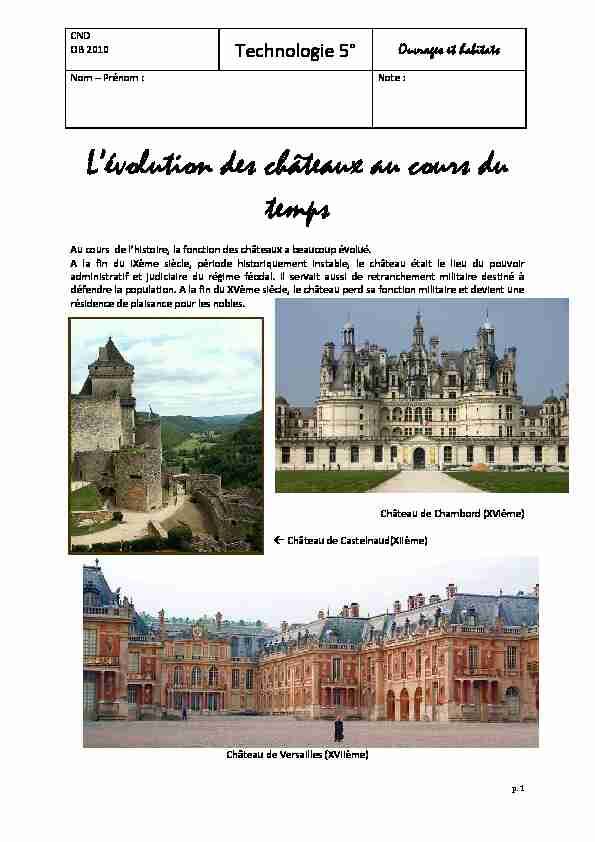 [PDF] Lévolution des châteaux au cours du temps