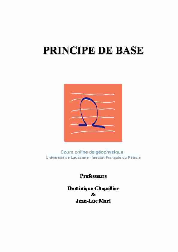PRINCIPE DE BASE